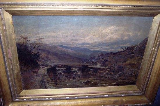 Appraisal: William Henry Mander Old Bridge at Beddgelert signed lower left