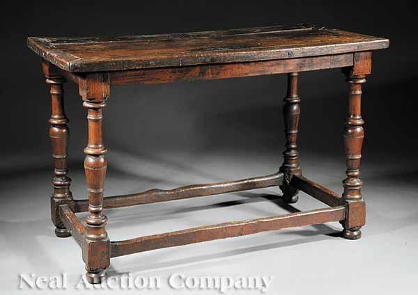 Appraisal: An Italian Walnut Side Table early th c inset top