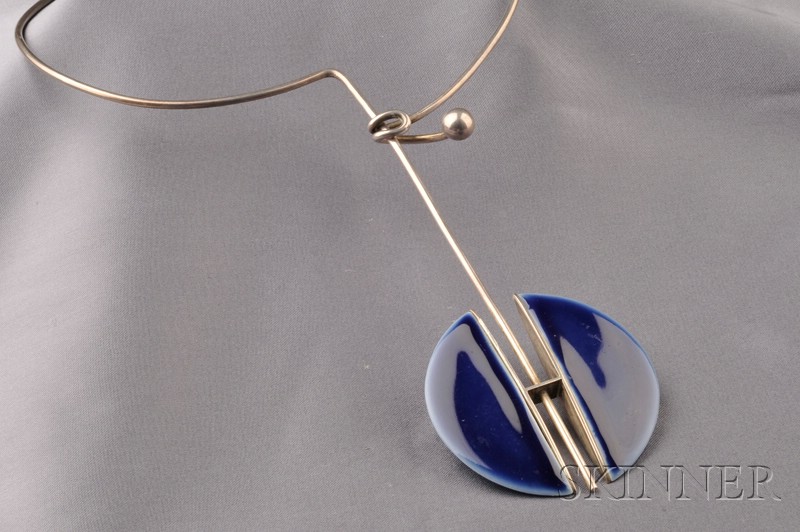 Appraisal: Artist-Designed Pendant Necklace Royal Copenhagen Anton Michelson designed as a