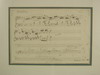 Appraisal: ALS SIGNED MUSICAL MANUSCRIPT - Unidentified excerpt inscribed by Clara