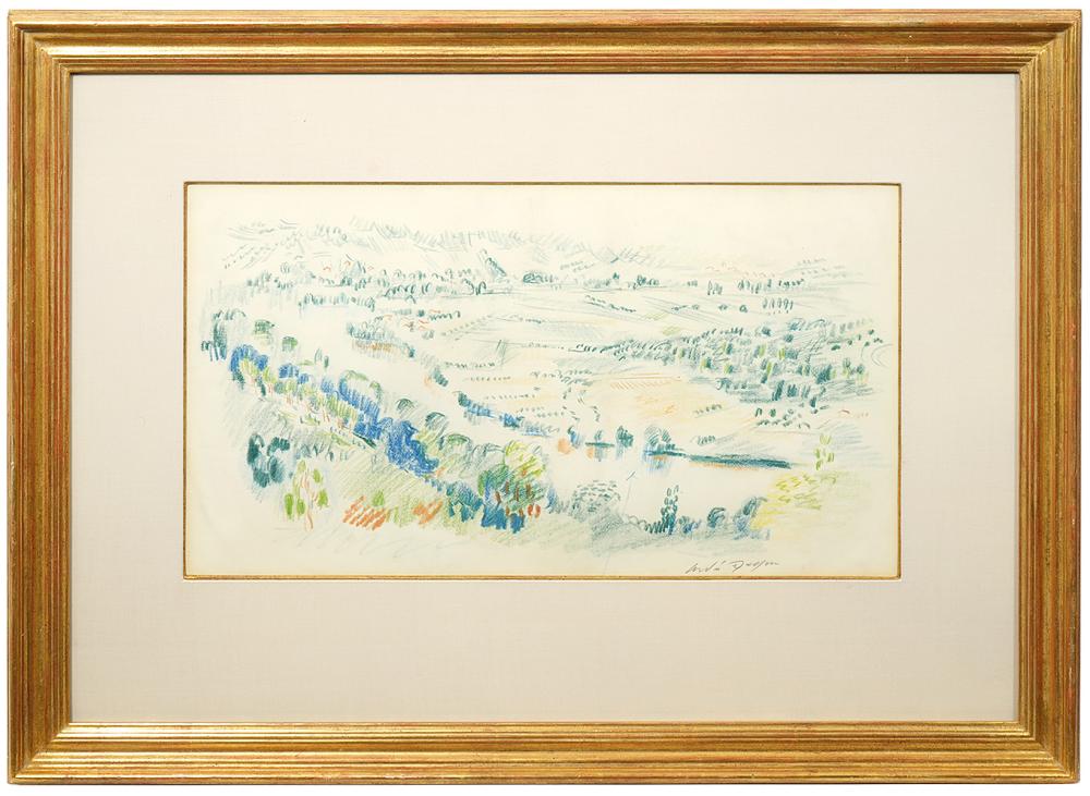 Appraisal: ANDRE MASSON 'PAYSAGE' SIGNED PASTEL ON PAPERAndre Masson France -