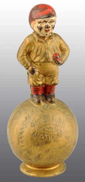 Appraisal: Cast Iron Mascot Still Bank Description Manufactured by Hubley Condition