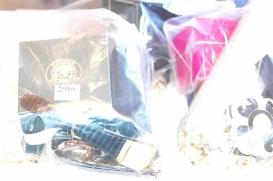 Appraisal: THREE BAGS OF ASSORTED JEWELLERY AND WRISTWATCHES PART NUMBERS -