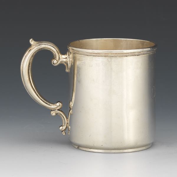 Appraisal: STERLING SILVER HANDLED TANKARD RETAILED BY COWELL HUBBARD CO CLEVELAND