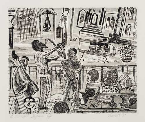 Appraisal: VINCENT SMITH - A Moment Supreme Etching with aquatint x