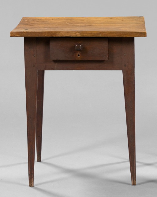 Appraisal: American Southern Vernacular Walnut Work Table mid- th century the