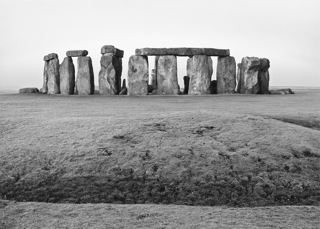 Appraisal: PAUL CAPONIGRO - Stonehenge Silver print the image measuring x