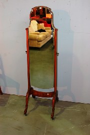 Appraisal: A th century walnut hall mirror