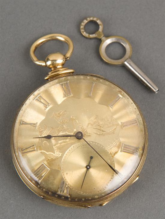 Appraisal: T F Cooper k gold cased pocket watch Late th