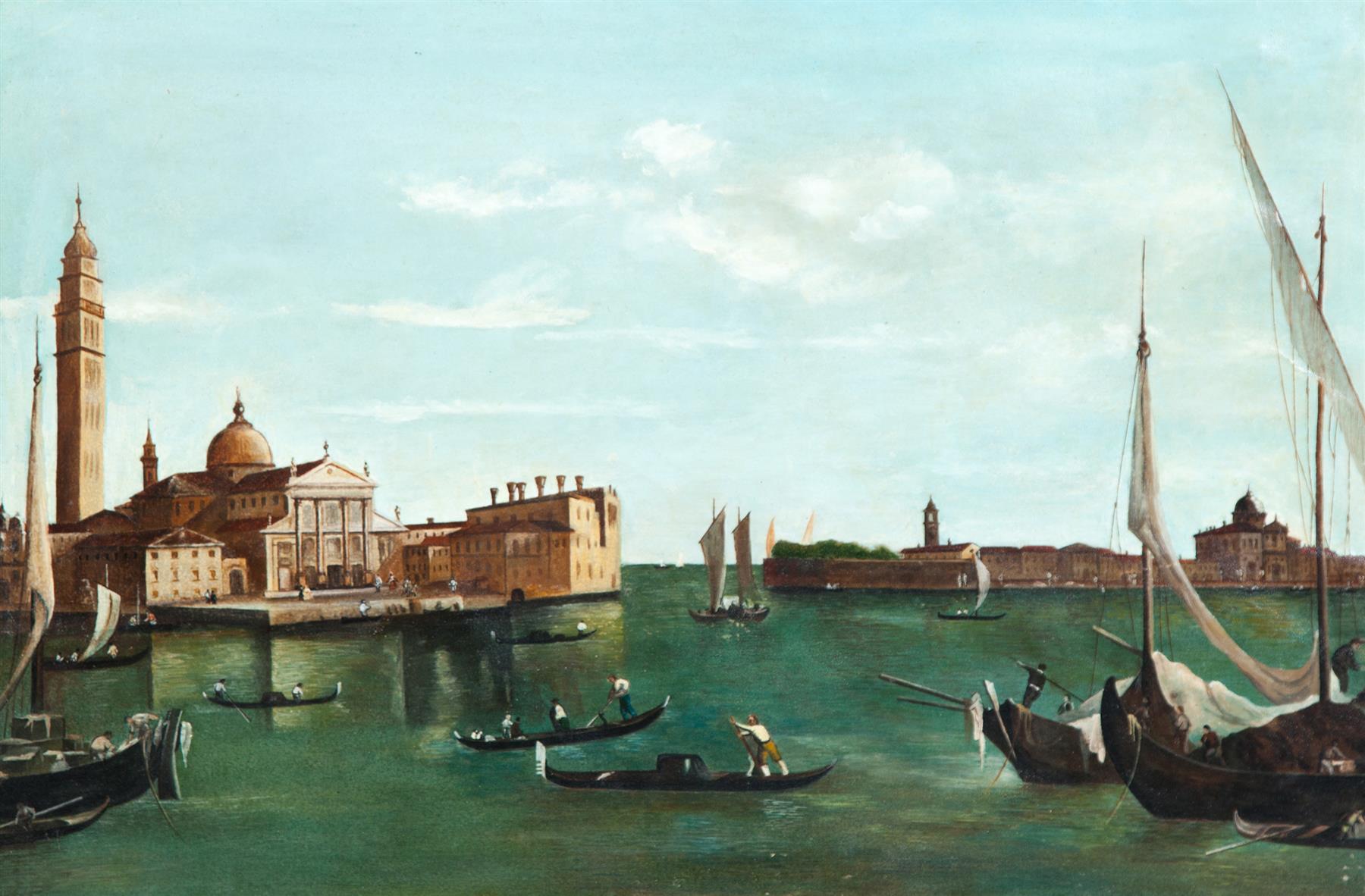 Appraisal: VENICE CANAL SCENE ATTRIBUTED TO VANDINO Italy nd half- th