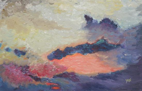 Appraisal: ROBERT YAN French - GLORIOUS SUNSET signed lower right Oil