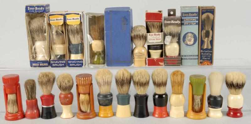 Appraisal: Lot of Ever-Ready Shaving Brushes Boxes Condition Excellent Plus Size