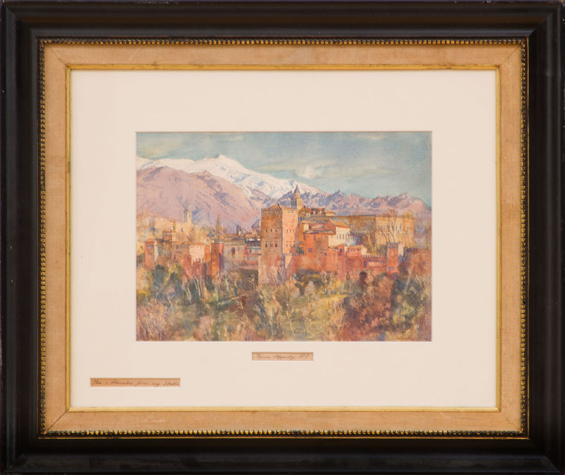 Appraisal: GEORGE OWEN WYNNE APPERLEY - THE ALHAMBRA FROM MY STUDIO