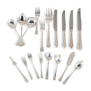 Appraisal: An Assembled Gorham and Durgin Silver Flatware Service th Century