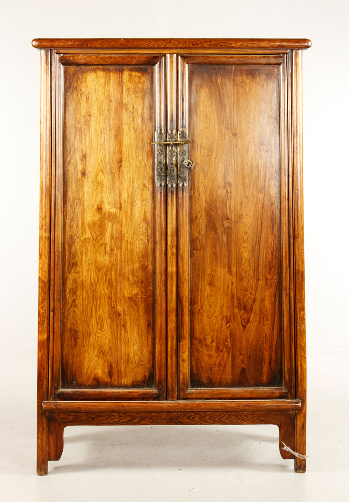 Appraisal: - Chinese Huanghuali Wood Cabinet Huanghuali wood cabinet China h