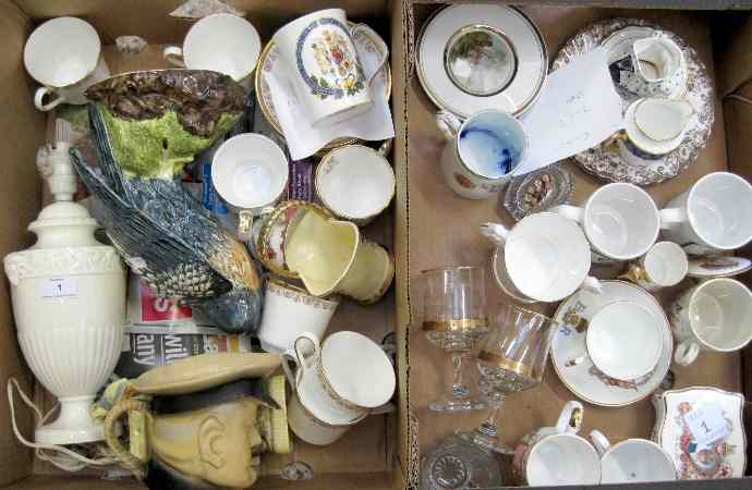 Appraisal: Collection of various Commemorative China and Glassware comprising Mugs Glasses