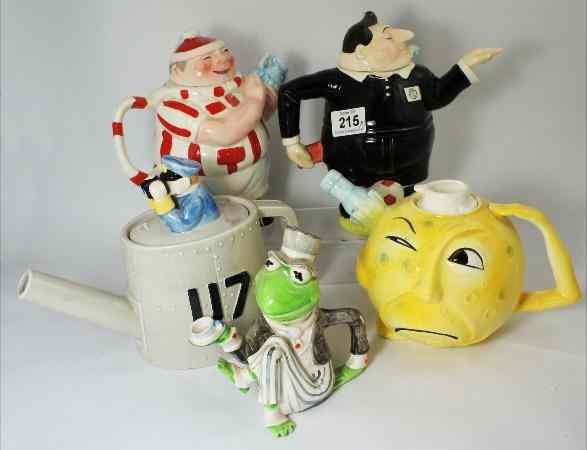 Appraisal: A Collection of Novelty Teapots designed by Ray Simpson design