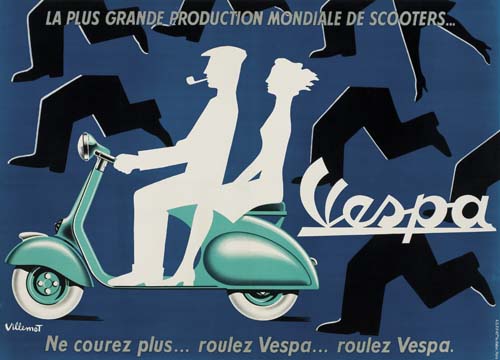 Appraisal: BERNARD VILLEMOT VESPA Circa x inches x cm A G