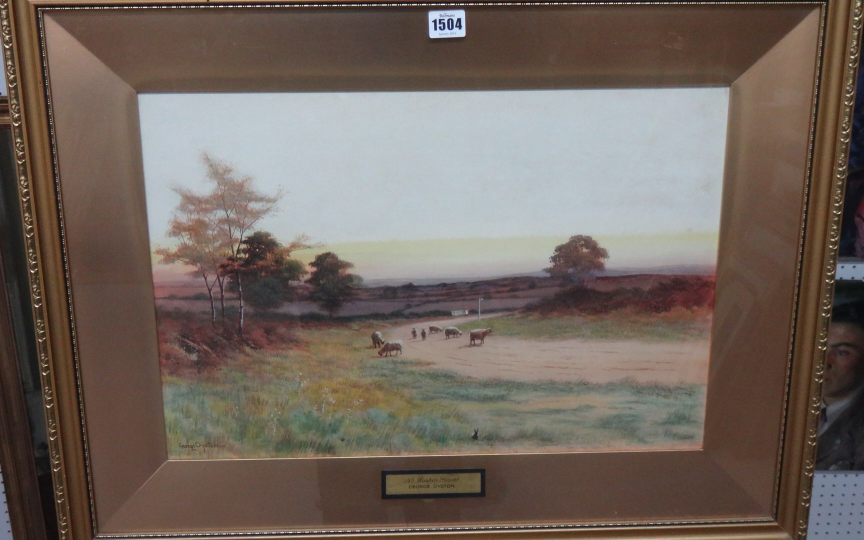 Appraisal: George Oyston - Near Rusper Sussex watercolour signed cm x