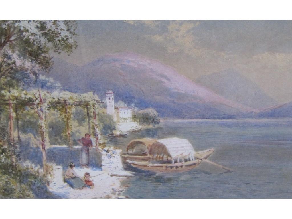 Appraisal: CHARLES ROWBOTHAM Lago Maggiore signed watercolour and gouache x in