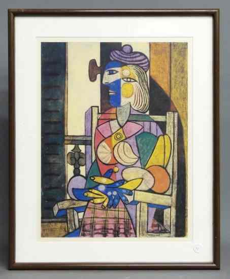 Appraisal: Numbered Picasso print '' x ''