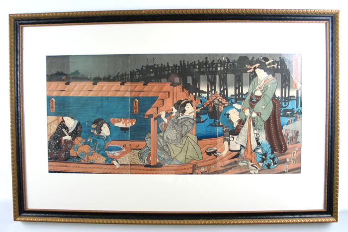 Appraisal: TOYOKUNI III who was Kunisada Japanese - Color woodcuts in