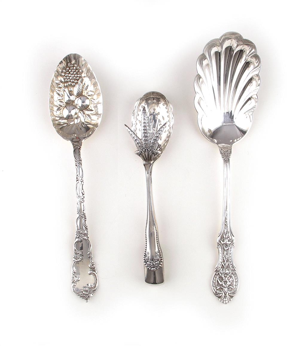 Appraisal: American sterling serving pieces International Primerose serving spoon L Gorham