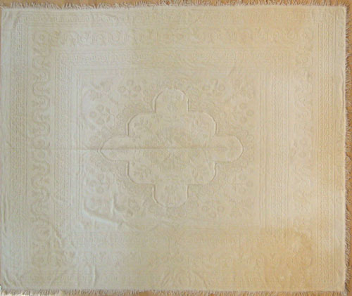 Appraisal: New England whitework bedspread inscribed O D H M Ward