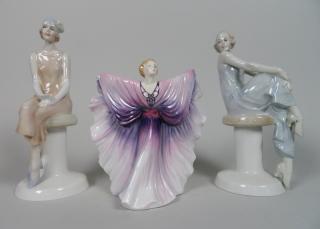 Appraisal: Royal Doulton figurines Royal Doulton figurines- ''Isadora'' HN '' ''Flirtation''