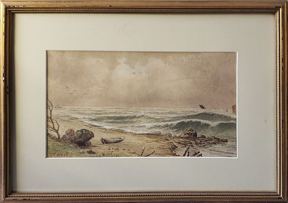 Appraisal: William C Rymer Watercolor on Paper Lone Dory William C