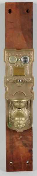 Appraisal: Coin-Op Coffee Dispenser Faceplate Circa Unusual early Probably nickel over