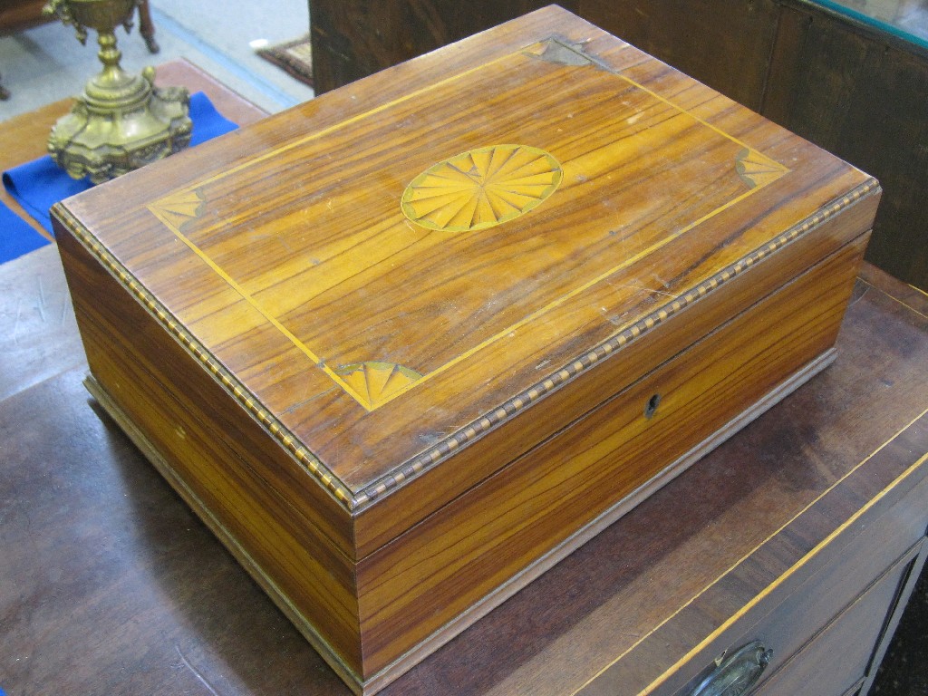 Appraisal: Inlaid writing box