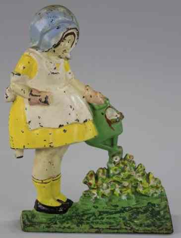 Appraisal: MARY QUITE CONTRARY DOORSTOP Littco Products cast iron well detailed