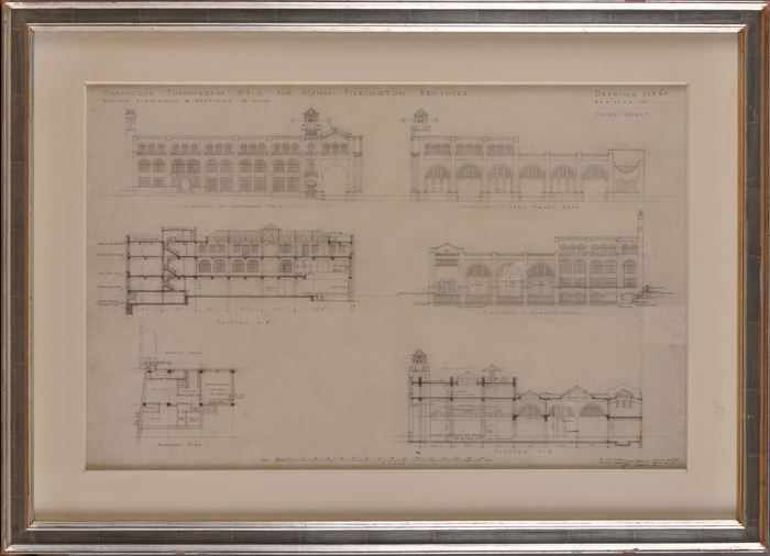 Appraisal: ENGLISH SCHOOL WAREHOUSE SHEPHERDESS WALK FOR MESSRS PILKINGTON BROTHERS DRAWING