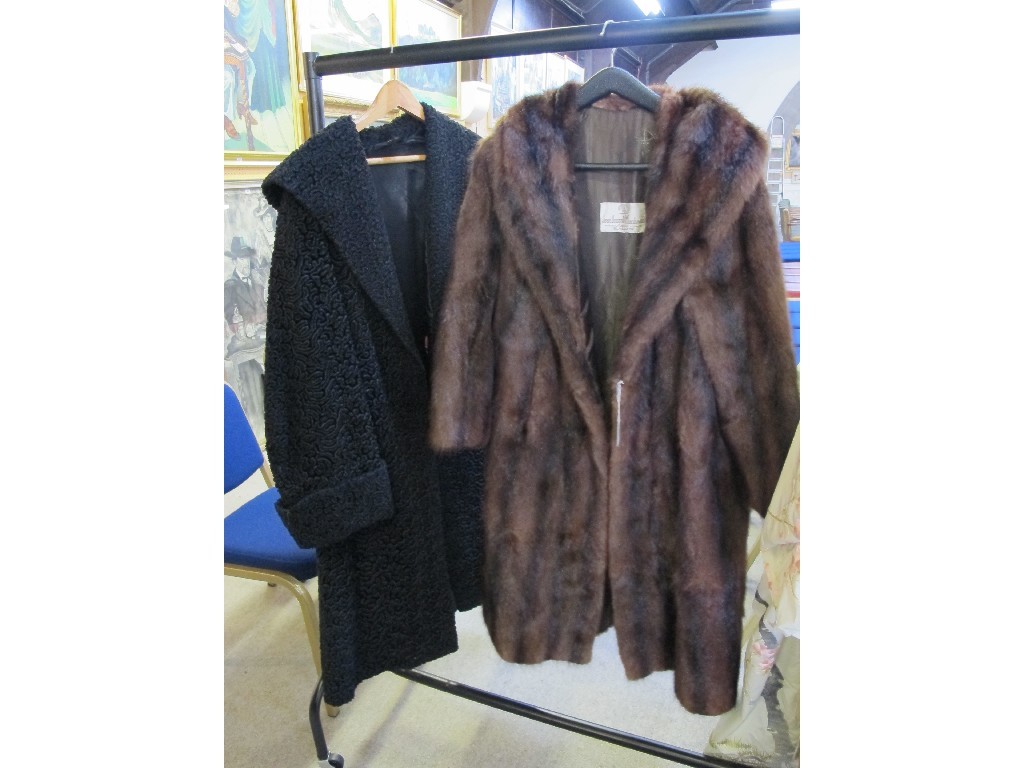 Appraisal: Two fur coats