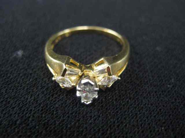 Appraisal: Diamond Ring marquise cut center stone diamonds all around carat