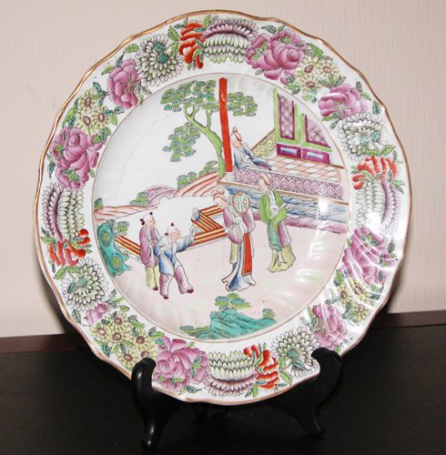 Appraisal: Artist Title th Century Mason's ironstone chinoiserie decorated plate Medium