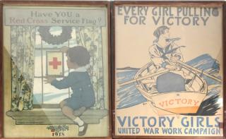 Appraisal: Two War Posters Victory and Red Cross Two war posters