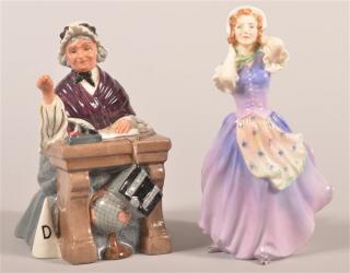 Appraisal: Two Royal Doulton Figurines Two Royal Doulton Figurines Schoolmarm and