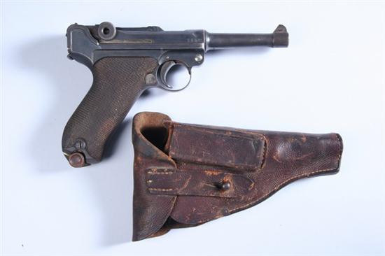 Appraisal: ERFURT MODEL P- PISTOL WITH HOLSTER I Grey and brown