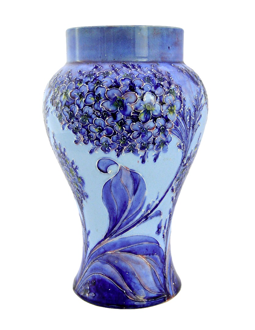 Appraisal: A Moorcroft Florian ware vase circa decorated in the 'Lilac'