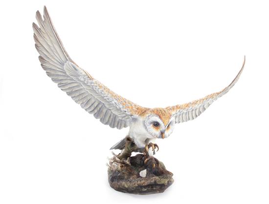 Appraisal: Boehm Barn Owl H W Provenance North Carolina private collection