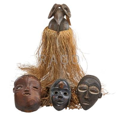 Appraisal: IVORY COAST AND CONGOLESE AFRICAN CARVED WOOD Condition Report