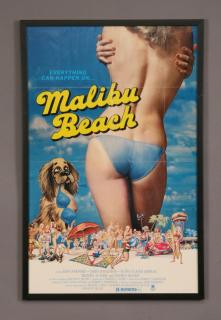 Appraisal: Vintage Malibu Beach movie poster Framed vintage movie poster Malibu