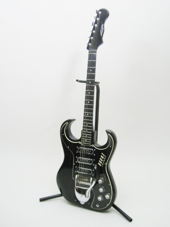 Appraisal: A Burns black bison Electric Guitar c in lined hard