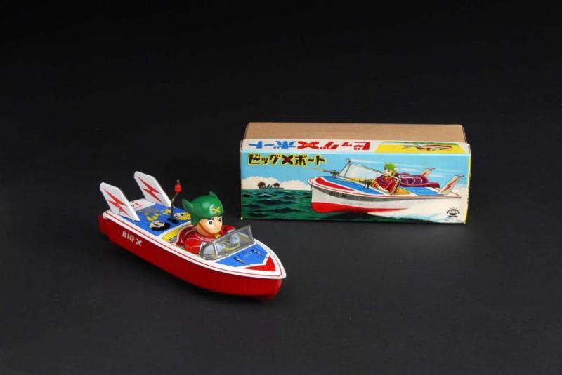 Appraisal: Big X Speedboat Toy Description Japanese Made by Asakusa Working