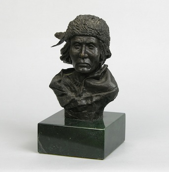 Appraisal: Christine Baldwin American Contemporary Bust of a Native American Bronze