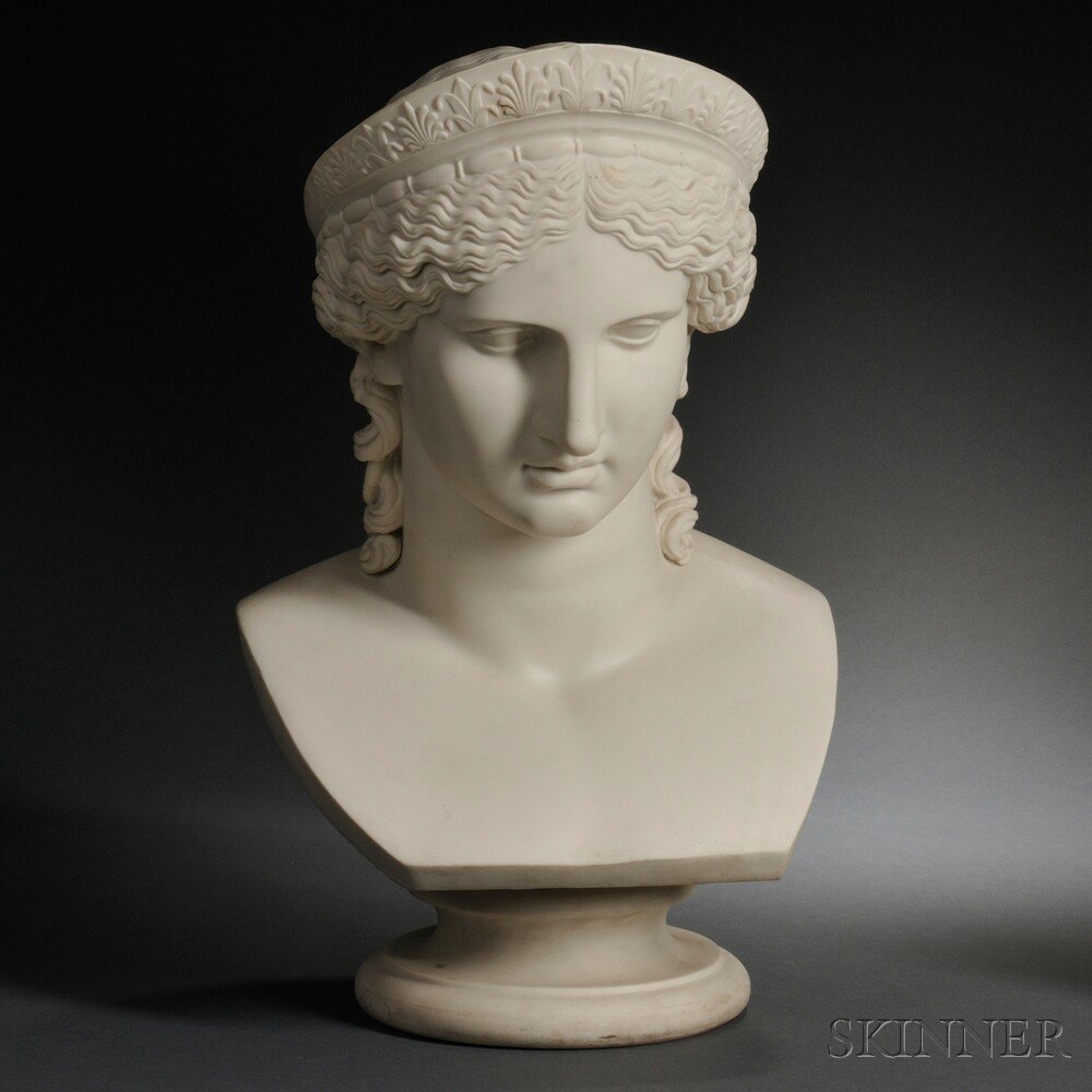 Appraisal: Copeland Parian Bust of Juno England c after the antique