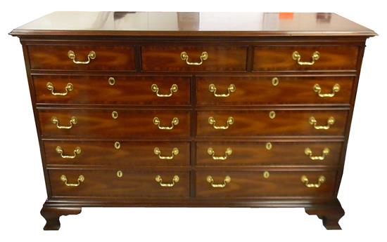 Appraisal: Councill Craftsmen Georgian style chest mahogany center drawer flanked by