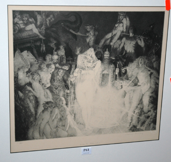 Appraisal: NORMAN LINDSAY FACSIMILE PRINT OF ENTER THE MAGICIANS